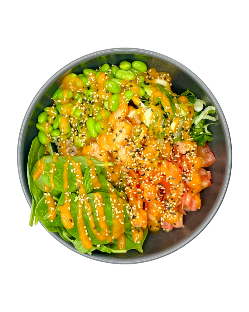 Summer Bowl mit marinierten Shrimps