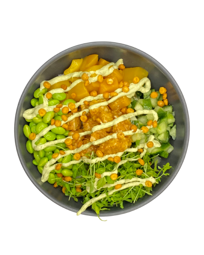 Tempeh Bowl in Erdnuss Marinade